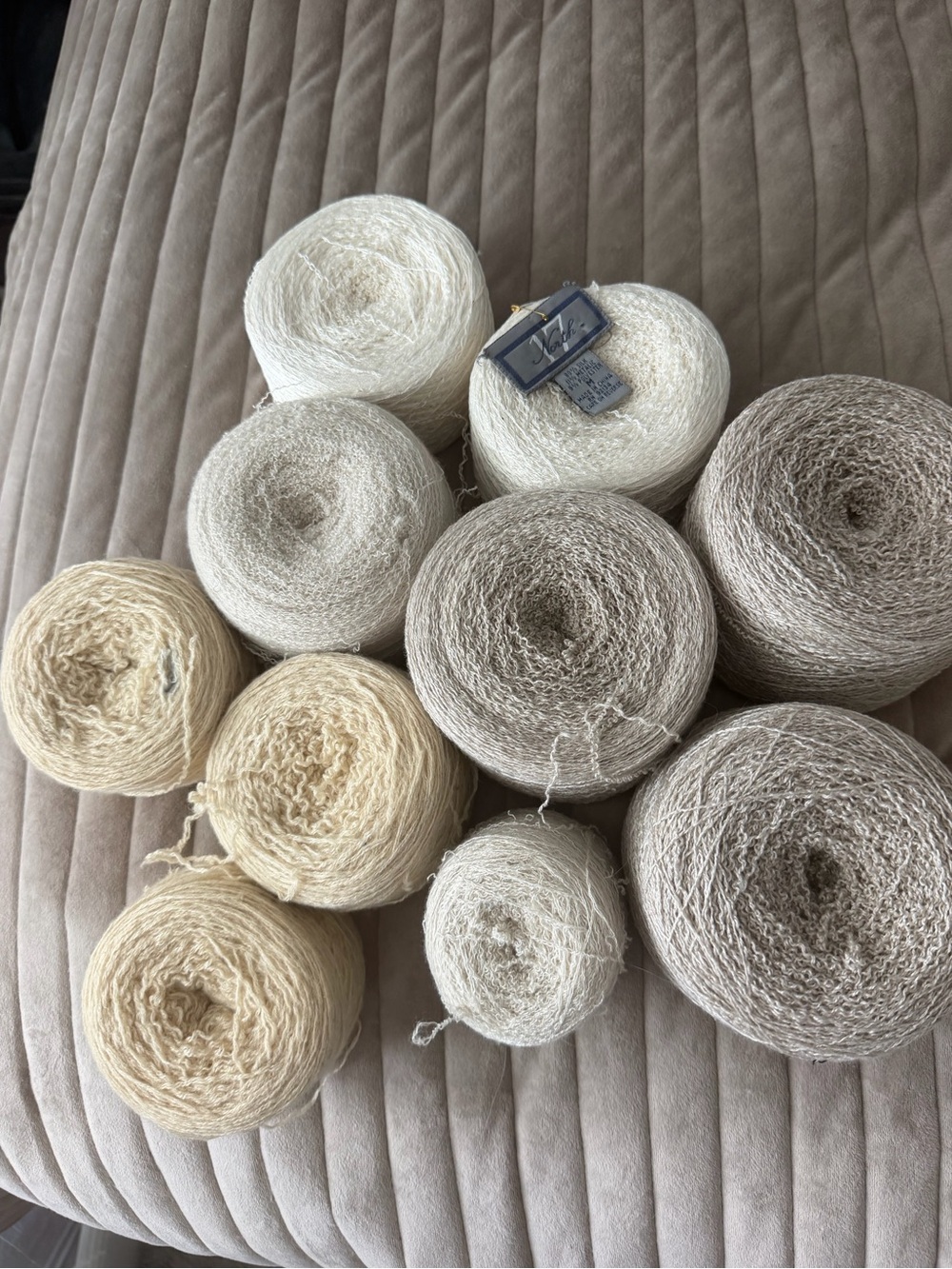 Natural repurposed Neutral Yarn Bundles